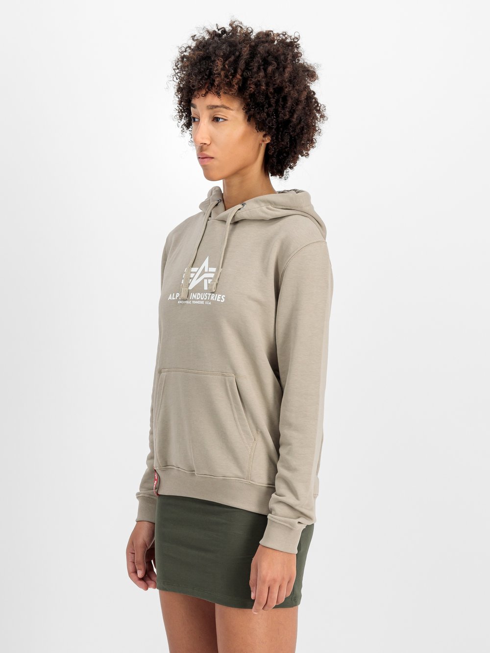 Alpha Industries Kapuzensweatshirt Damen Baumwolle bedruckt