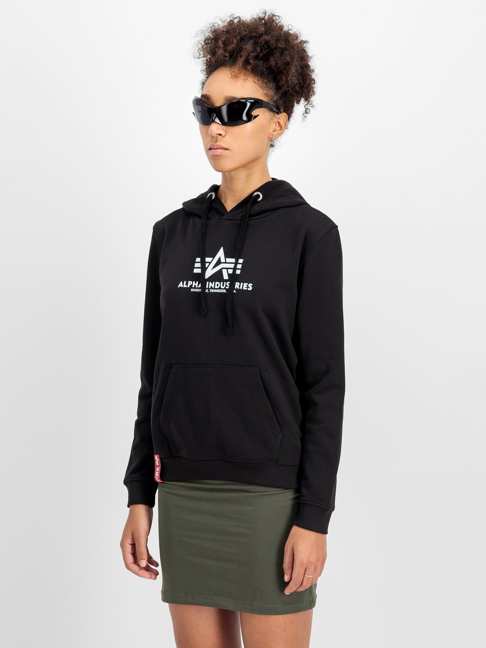 Alpha Industries Kapuzensweatshirt Damen Baumwolle bedruckt