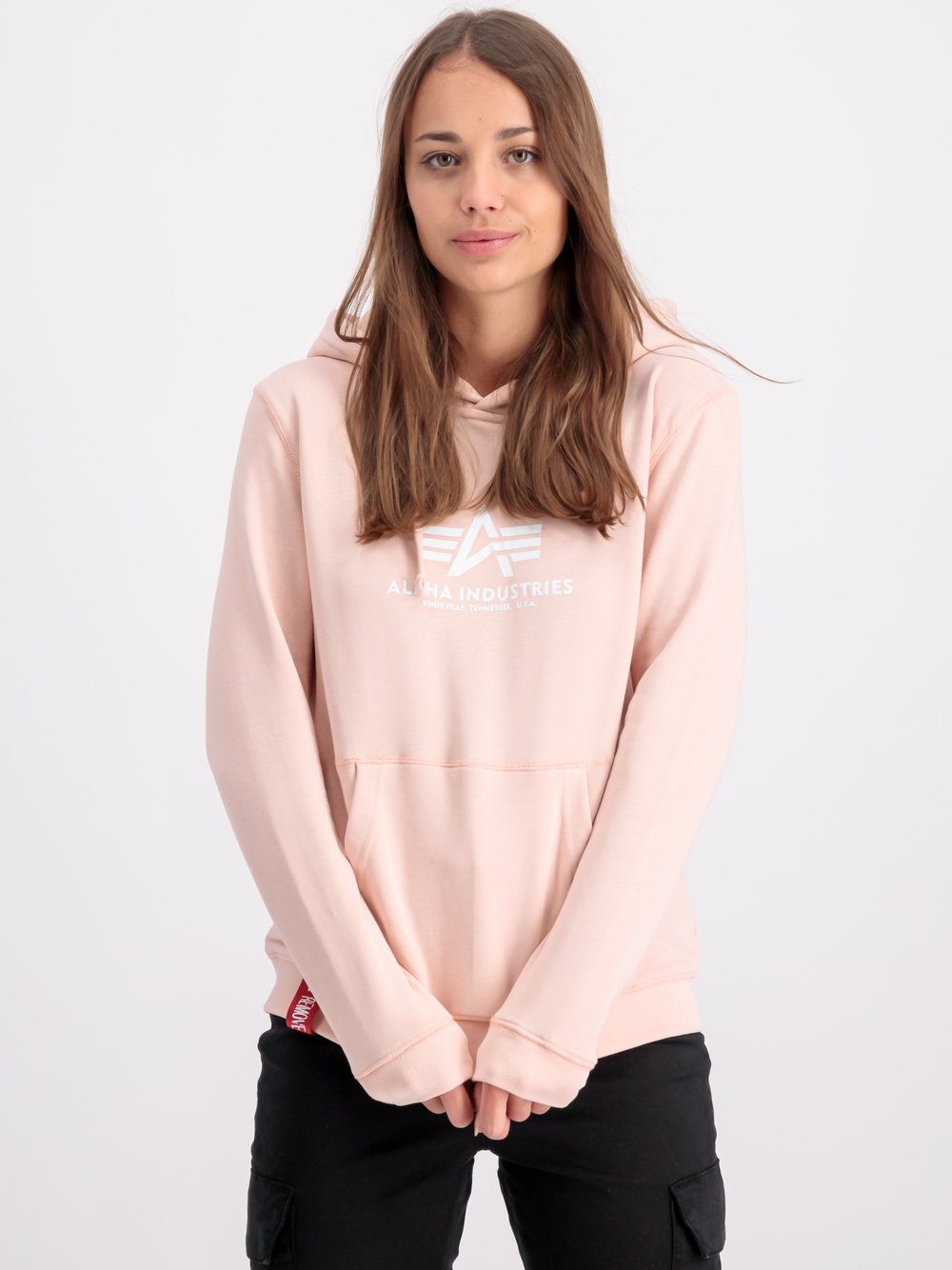 Alpha Industries Kapuzensweatshirt Damen Baumwolle bedruckt