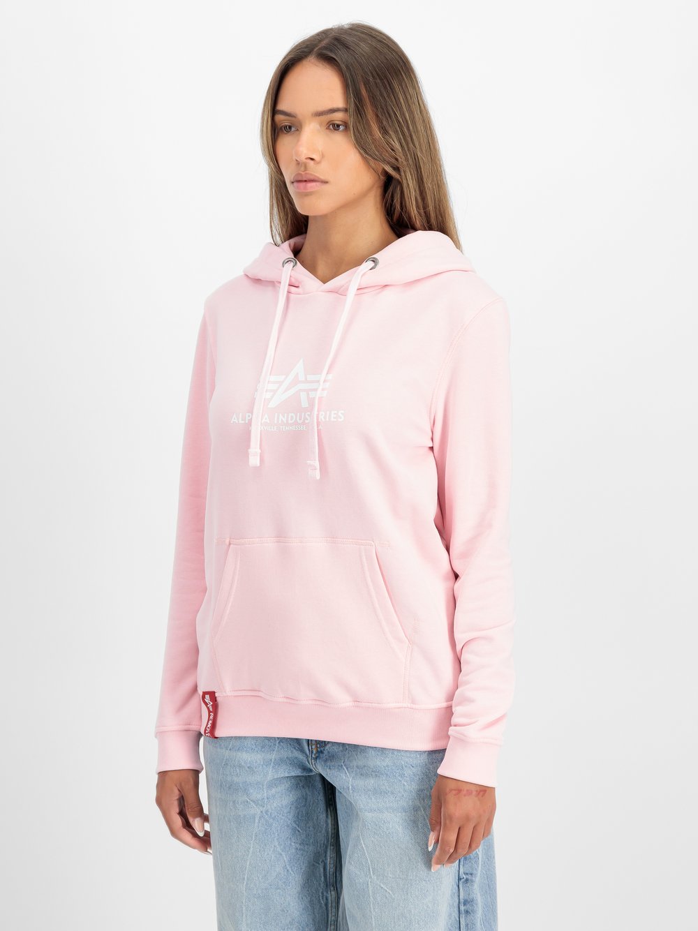 Alpha Industries Kapuzensweatshirt Damen Baumwolle bedruckt