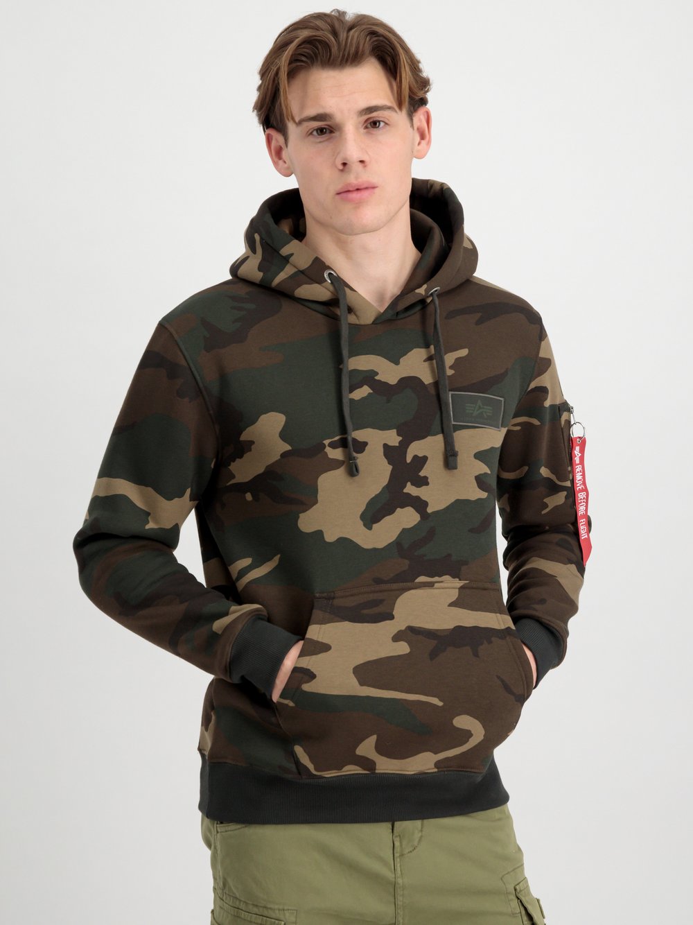 Alpha Industries Kapuzensweatshirt Herren Baumwolle gemustert