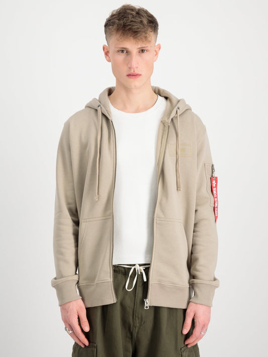 Alpha Industries Kapuzensweatjacke Herren Baumwolle bedruckt