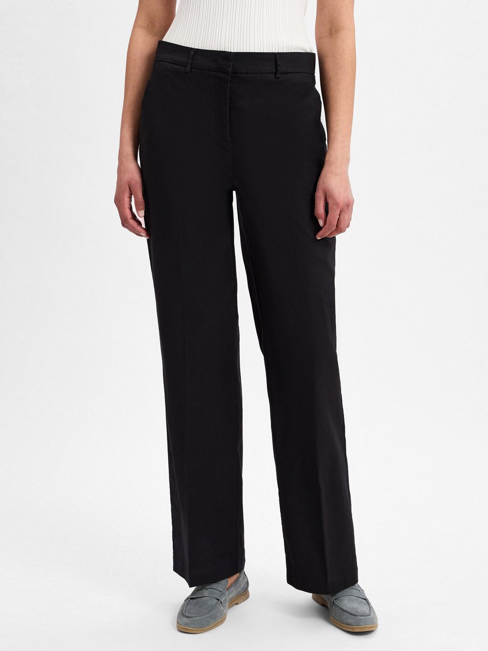 Opus Stoffhose mit Leinen-Anteil Damen Baumwolle