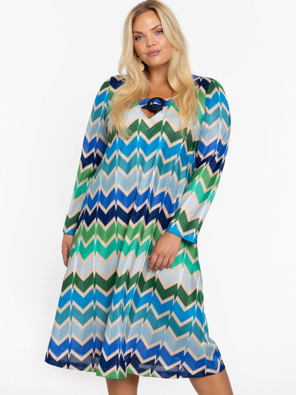 YOEK Kleid Damen bedruckt