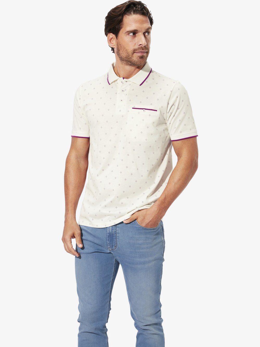 BABISTA 3 tlg. Schlafanzug Herren Baumwolle kariert