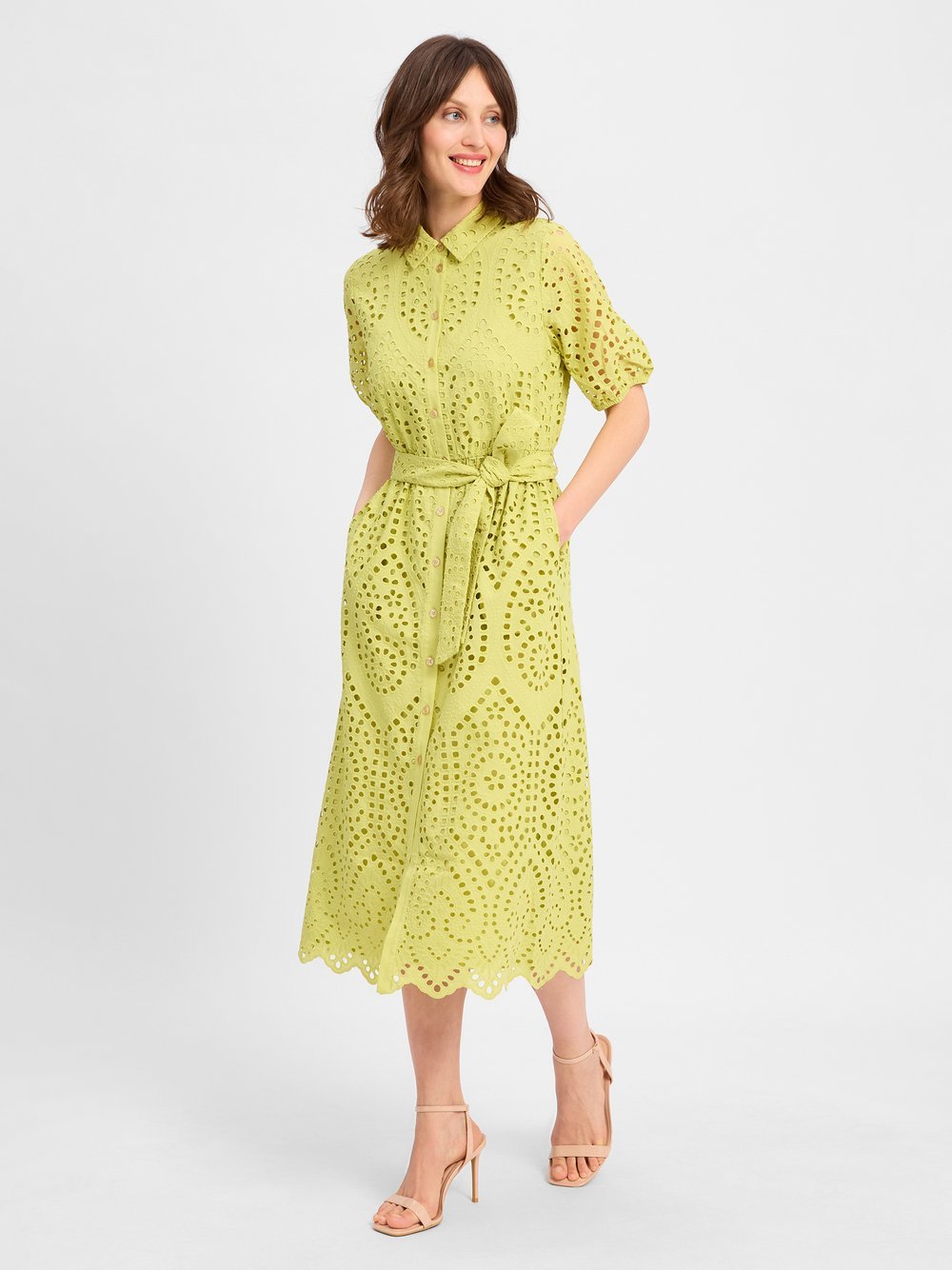 s.Oliver LABEL Freizeitkleid Damen Baumwolle strukturiert