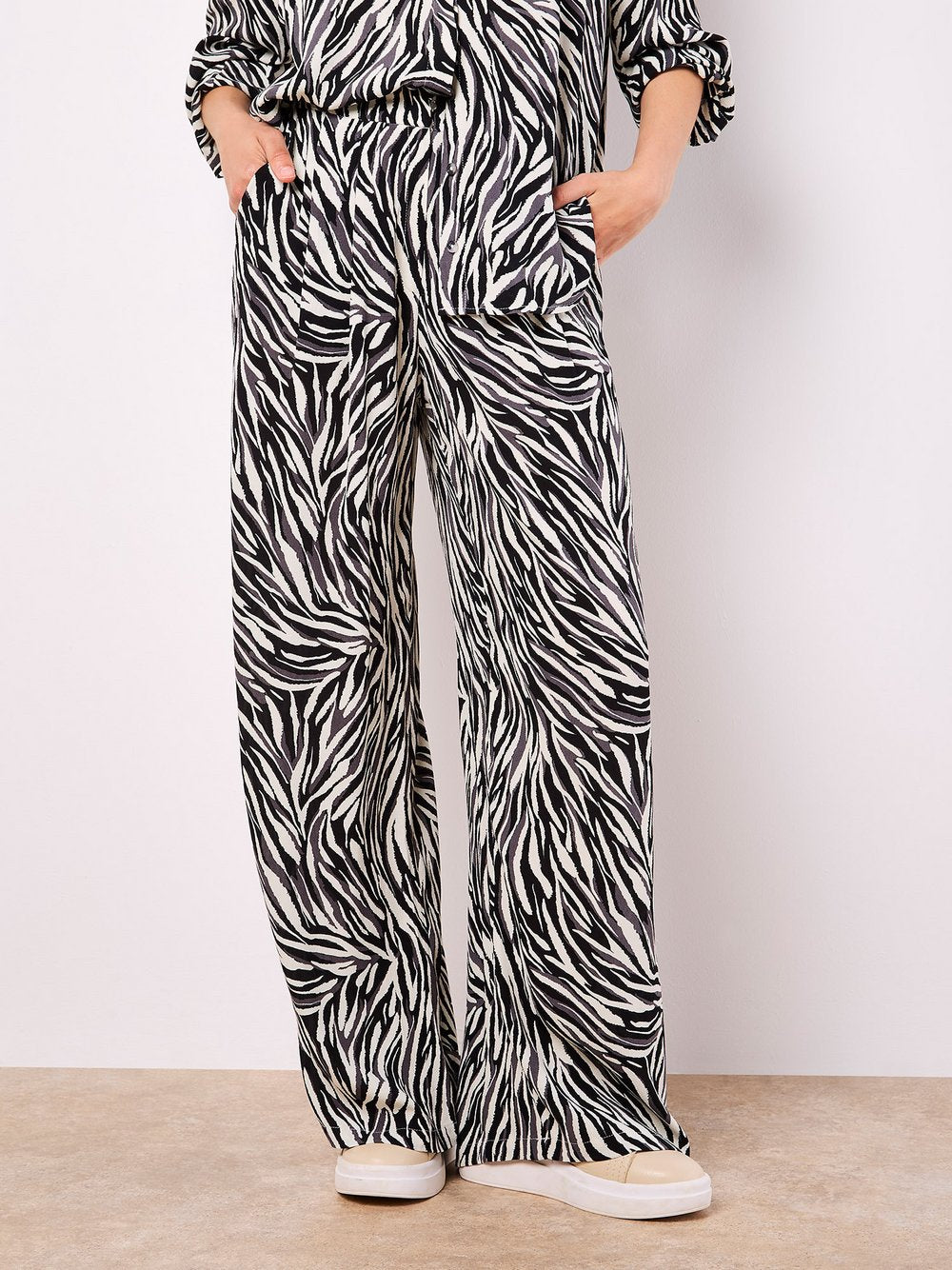 Apricot Hose Damen Viskose gemustert