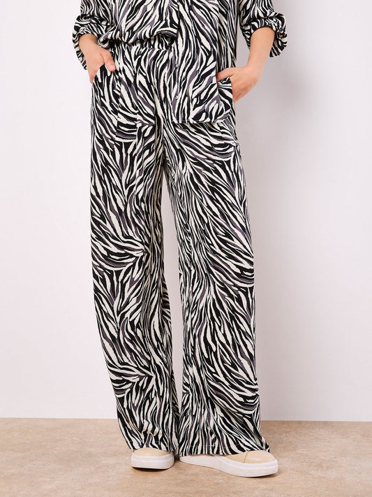 Apricot Hose Damen Viskose gemustert