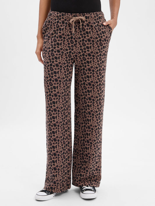 Marie Lund Sweathose Damen Baumwolle gemustert