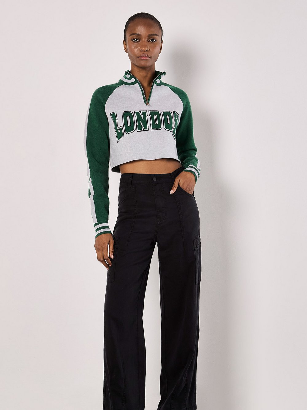 Apricot Pullover Damen Viskose gemustert