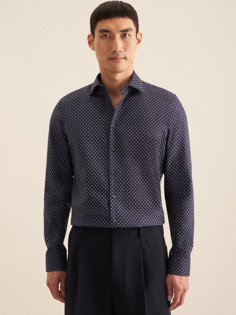 Seidensticker Business Hemd Herren Super Slim Fit Baumwolle gestreift