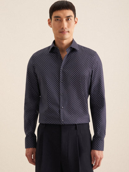 Seidensticker Business Hemd Herren Super Slim Fit Baumwolle gestreift