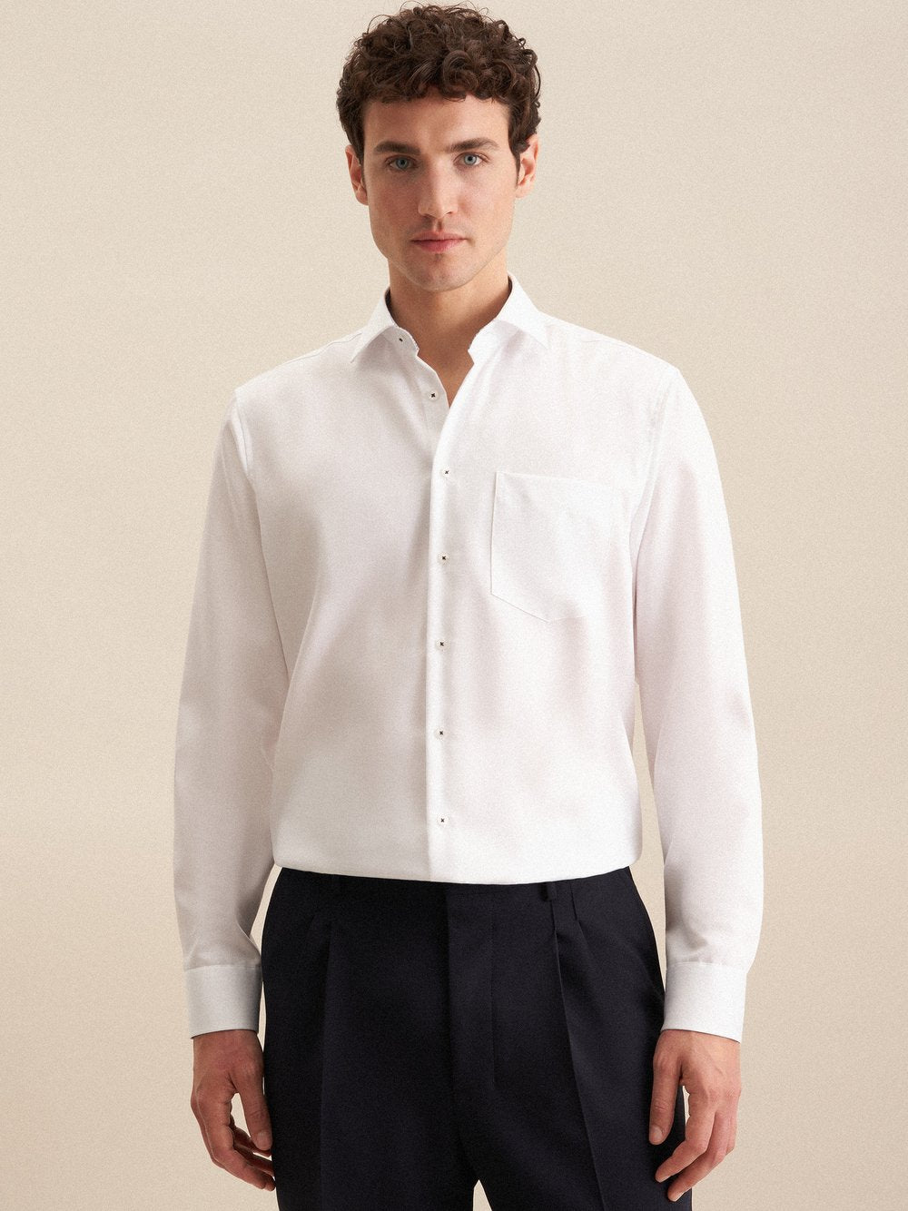 Seidensticker Business Hemd Herren Super Slim Fit Baumwolle gestreift