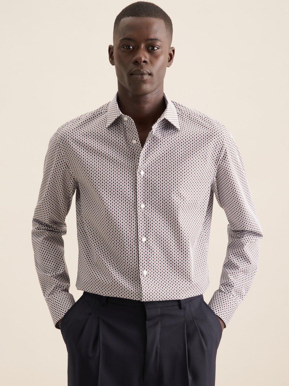 Seidensticker Business Hemd Herren Super Slim Fit Baumwolle gestreift