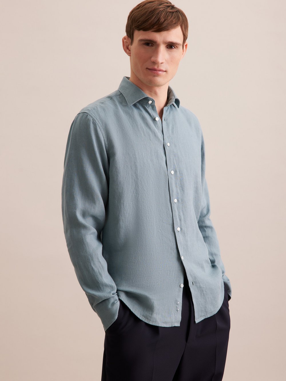 Seidensticker Business Hemd Herren Super Slim Fit Baumwolle gestreift