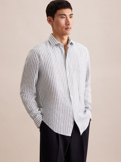 Seidensticker Business Hemd Herren Super Slim Fit Baumwolle gestreift