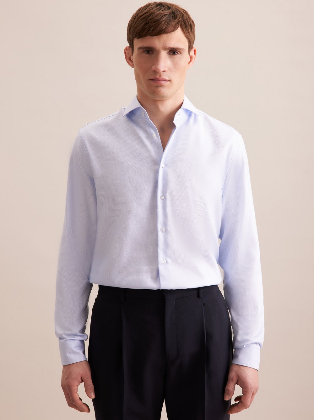 Seidensticker Business Hemd Herren Super Slim Fit Baumwolle gestreift