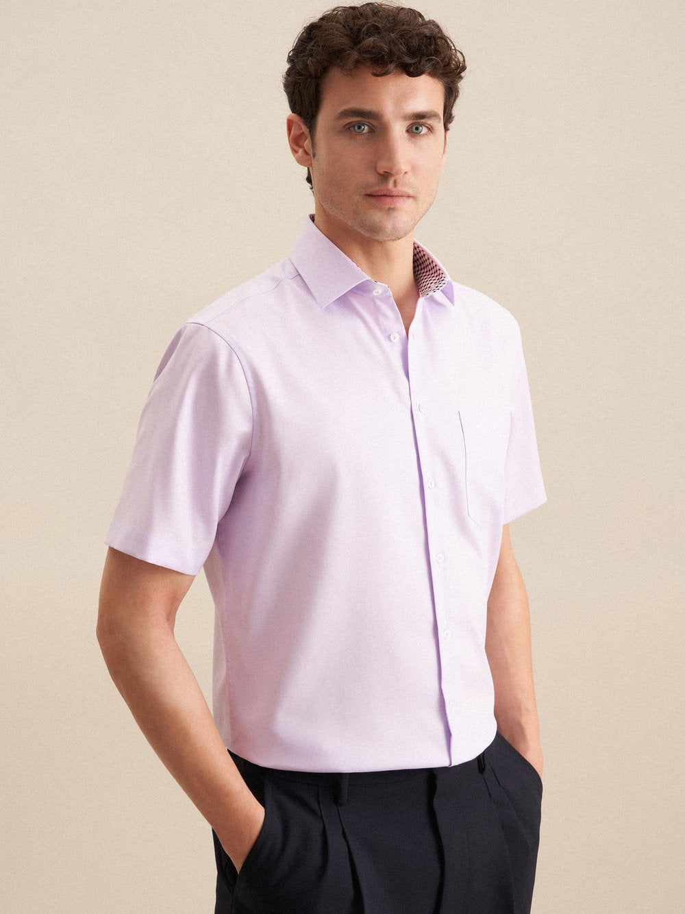 Seidensticker Business Hemd Herren Super Slim Fit Baumwolle gestreift