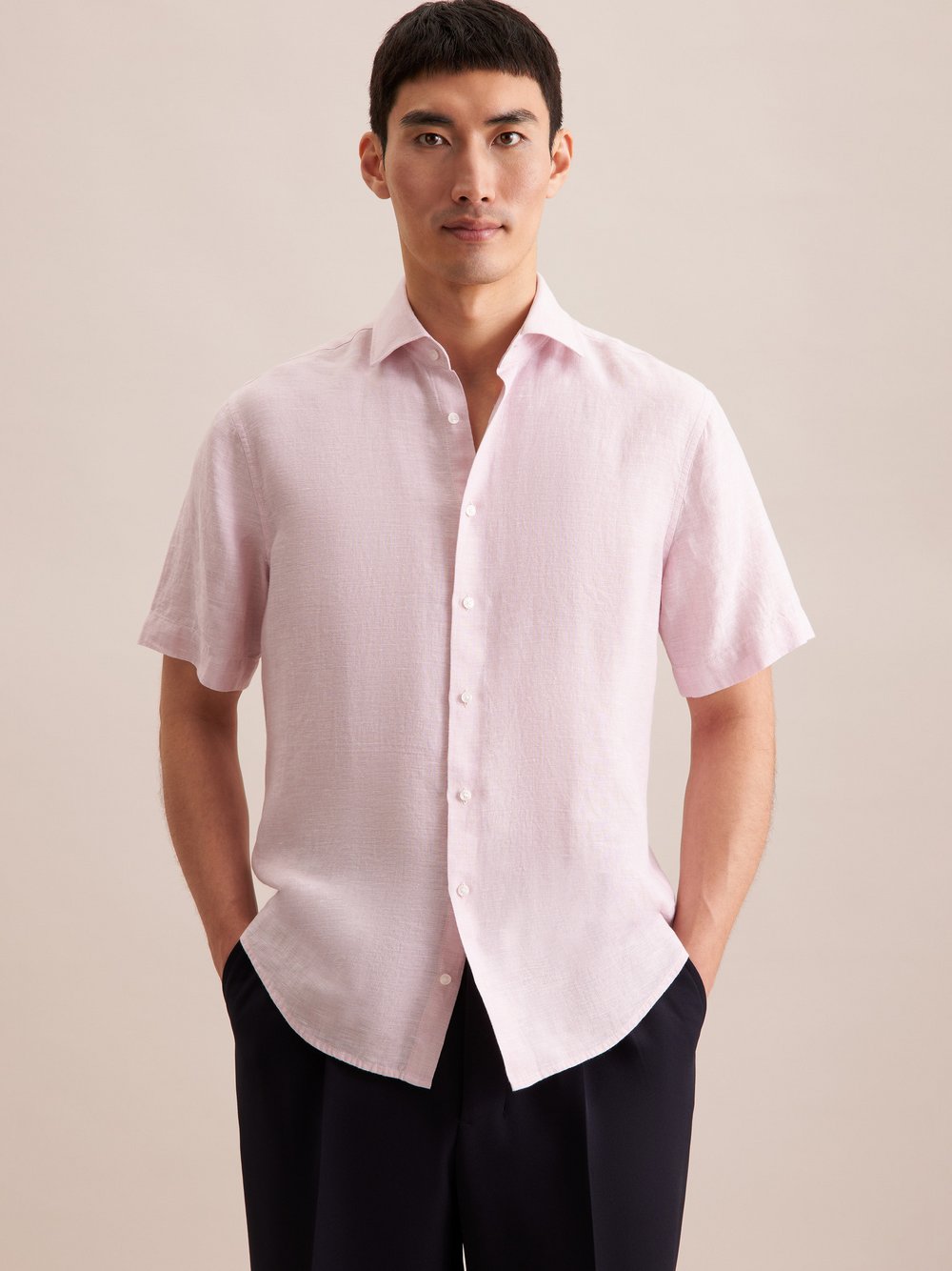 Seidensticker Business Hemd Herren Super Slim Fit Baumwolle gestreift