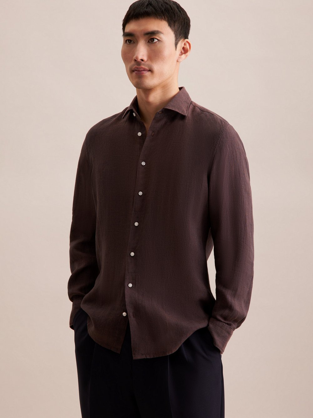 Seidensticker Business Hemd Herren Super Slim Fit Baumwolle gestreift