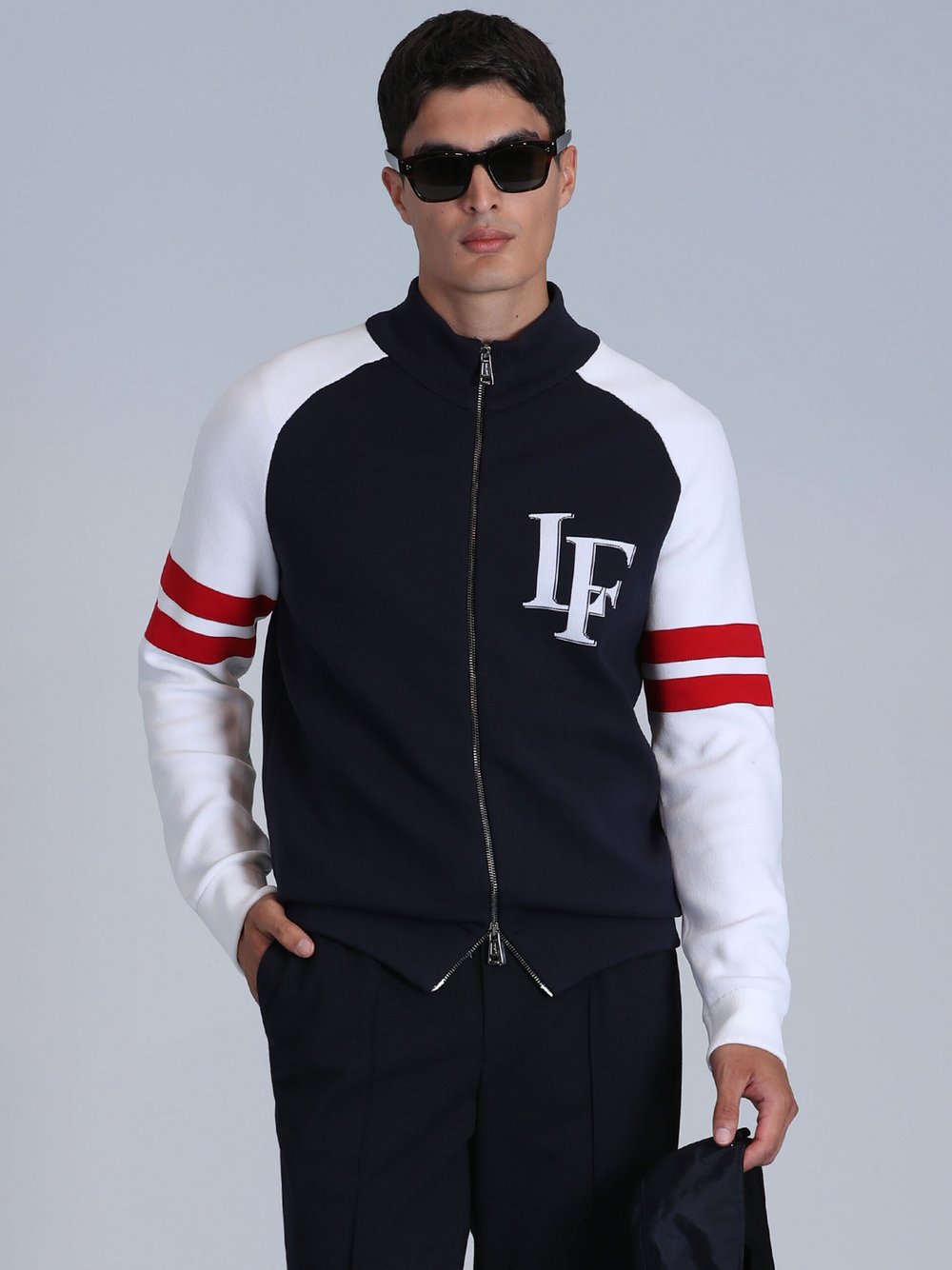 Lufian Strickjacke Herren bedruckt