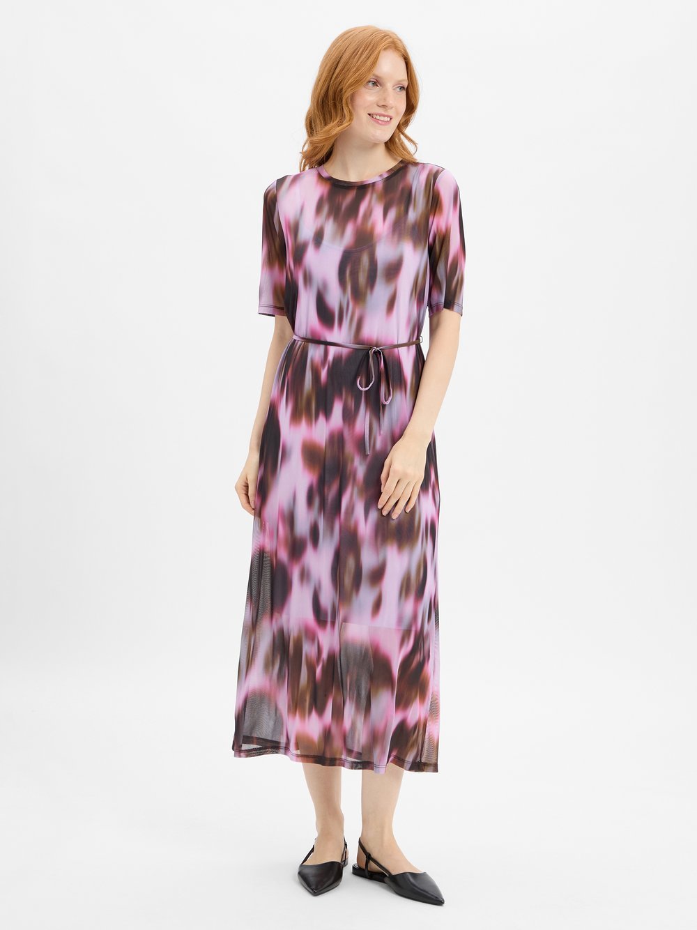 Nümph Meshkleid Damen gemustert