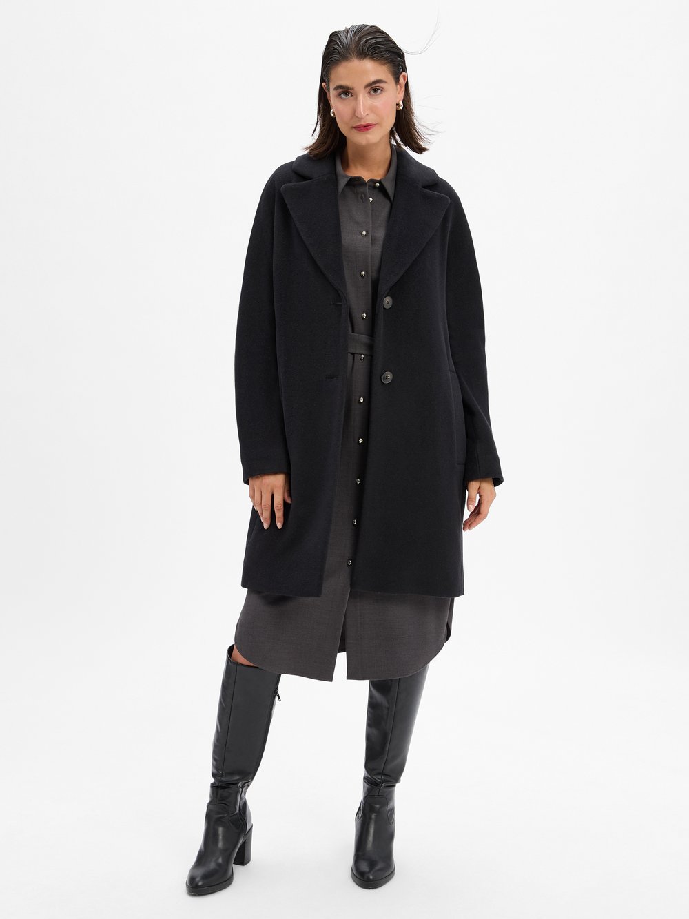 Marc Cain Alpakamantel Damen Wolle