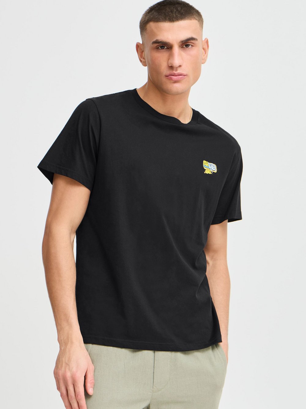 BLEND T-Shirt Herren Baumwolle gemustert