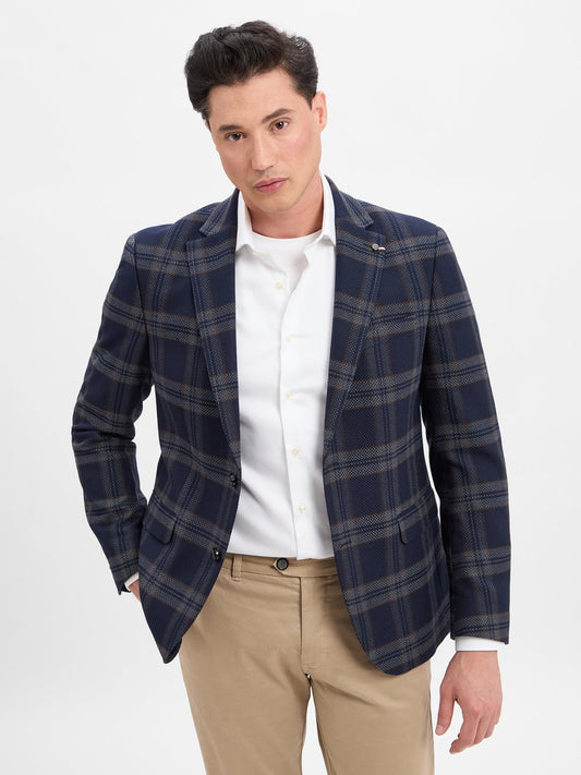 Bugatti Sakko Herren Regular Fit kariert