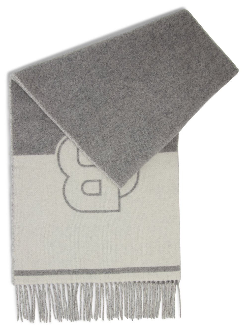 BOSS Webschal Damen Wolle gemustert