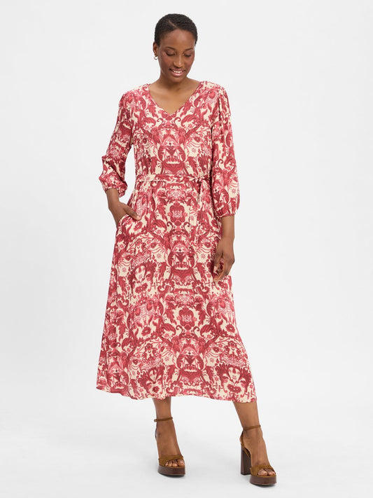 Marie Lund Freizeitkleid Damen Viskose gemustert