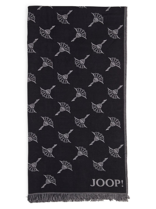 JOOP! Webschal mit Woll-Anteil Herren Modal gemustert