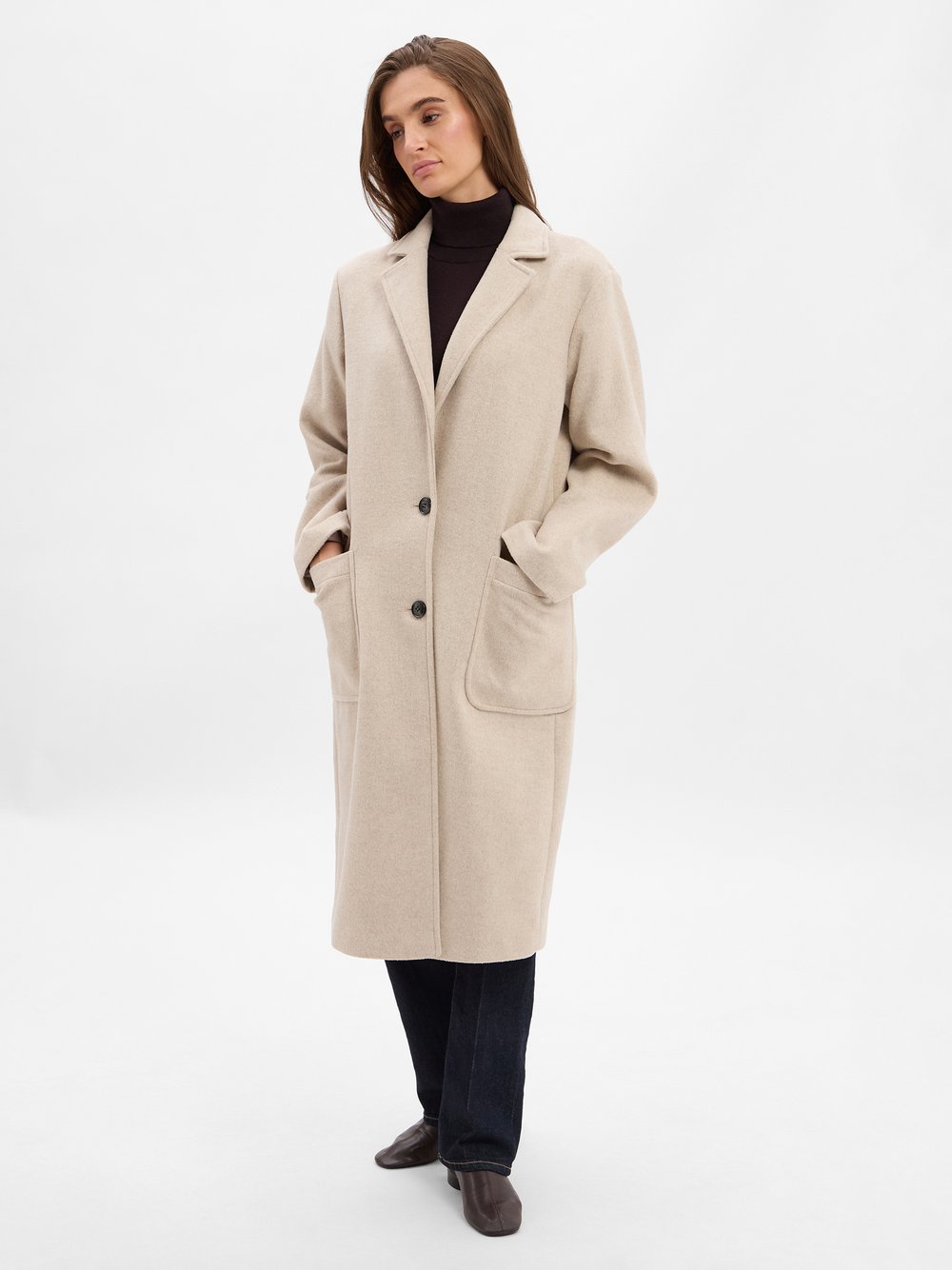 Marie Lund Mantel mit Wollanteil Damen