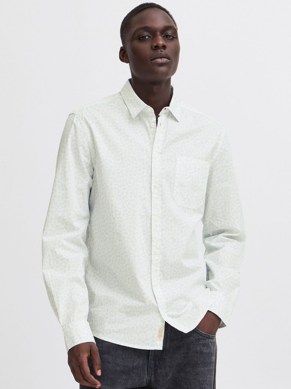 BLEND Kurzarmhemd Herren Regular Fit