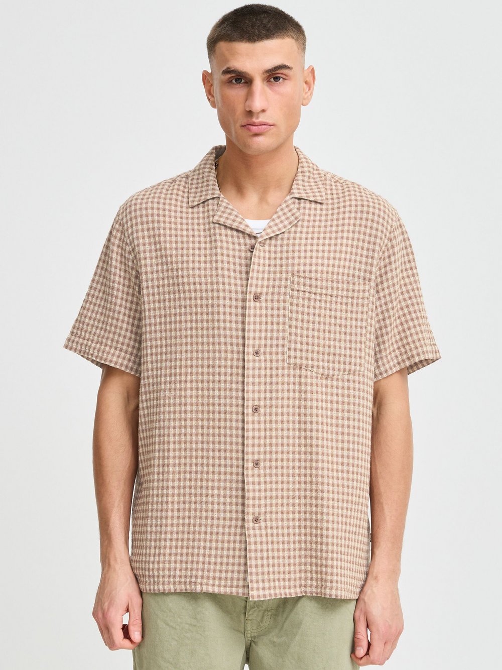 BLEND Kurzarmhemd Herren Regular Fit