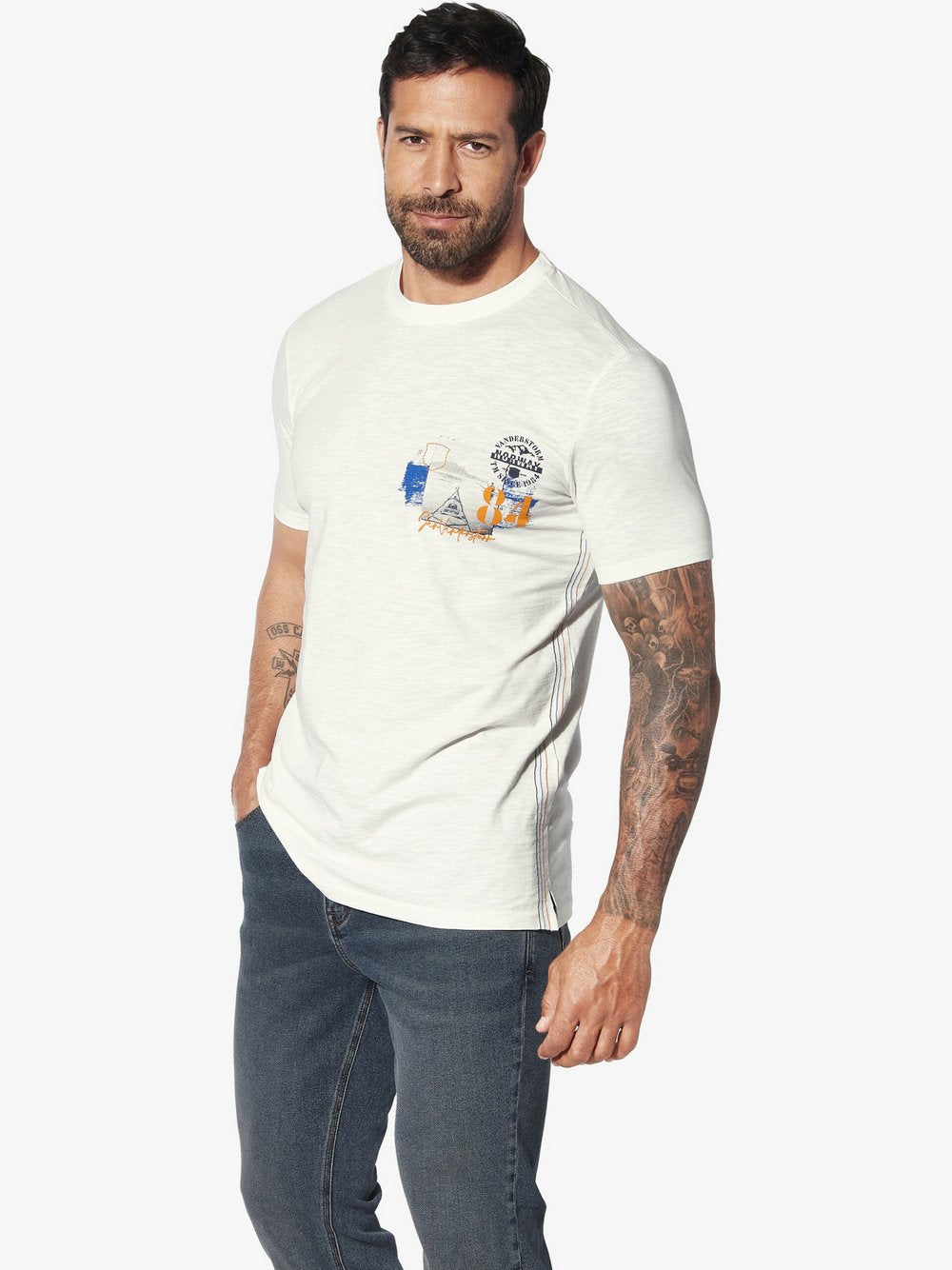 Jan Vanderstorm Tiefbundhose Herren Baumwolle