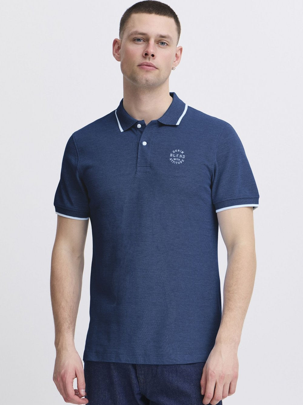 BLEND Poloshirt Herren Baumwolle