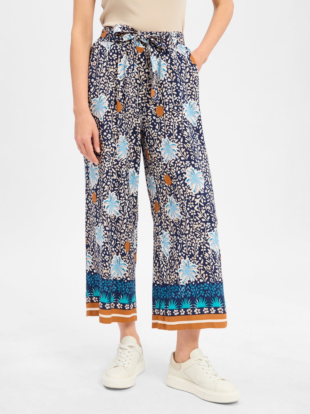 More & More Hose Damen Viskose gemustert