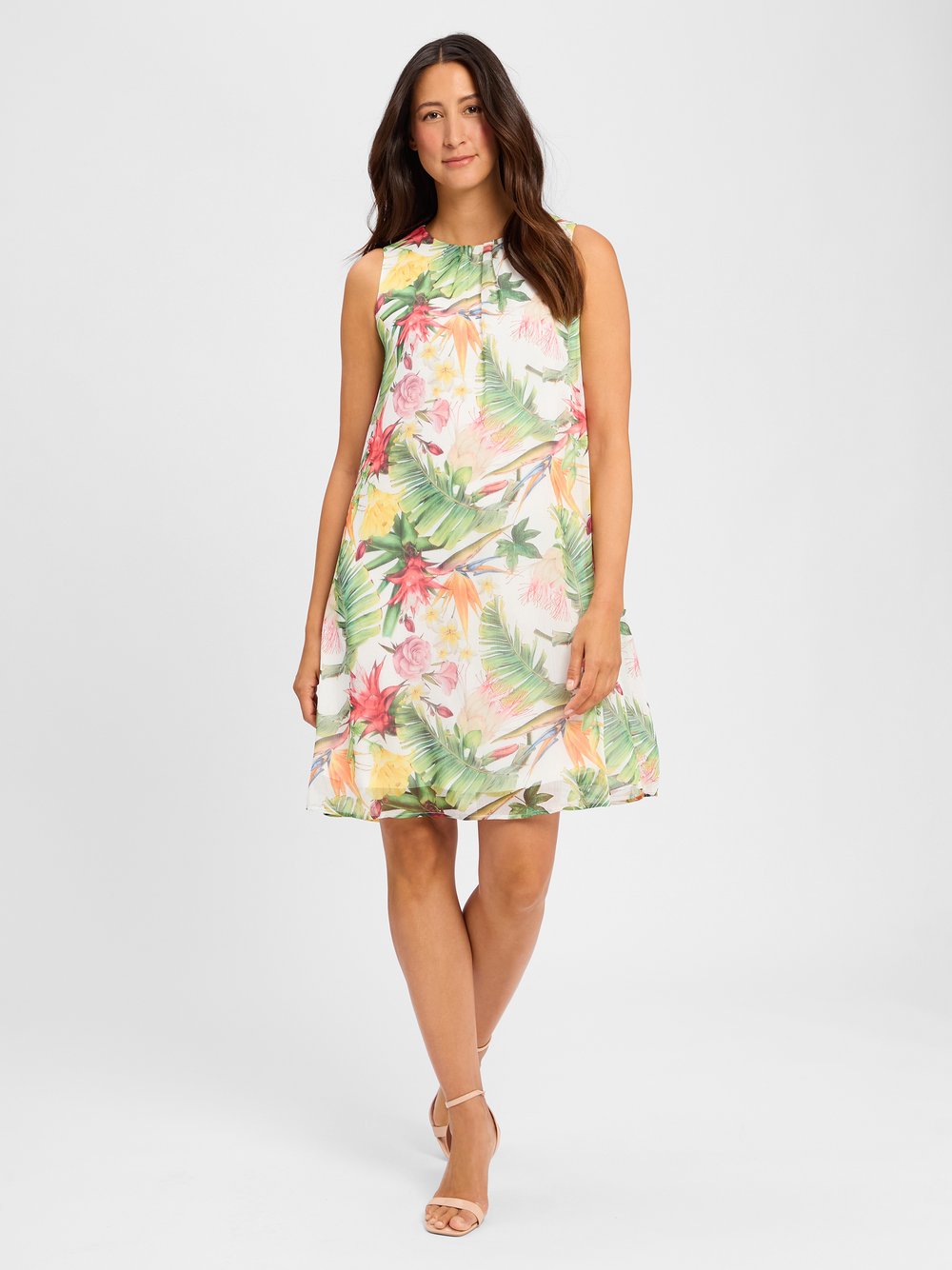 More & More Chiffonkleid Damen gemustert