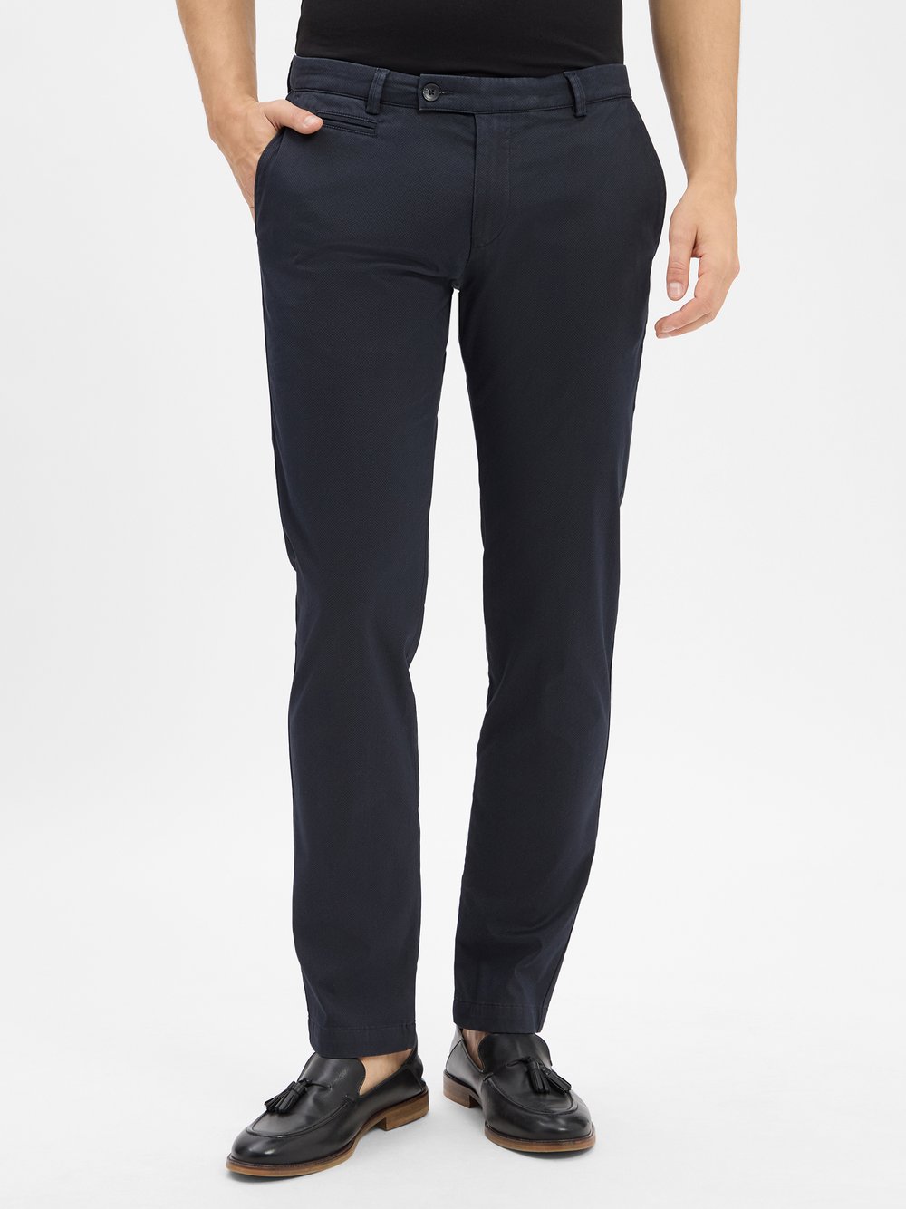 Bugatti Chino Herren Baumwolle gemustert