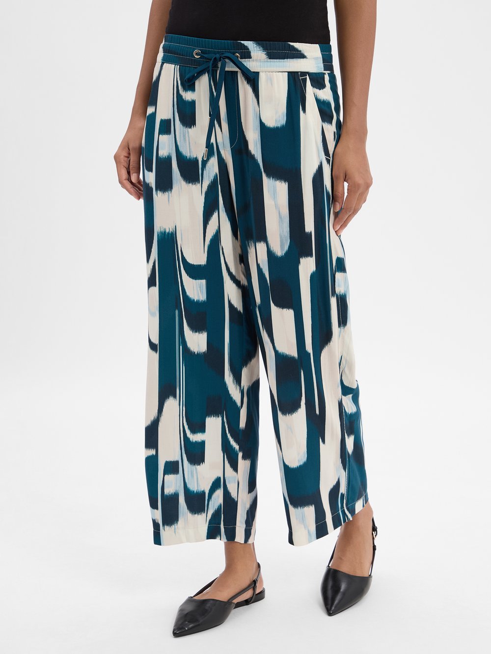 Street One Hose Damen Viskose gemustert