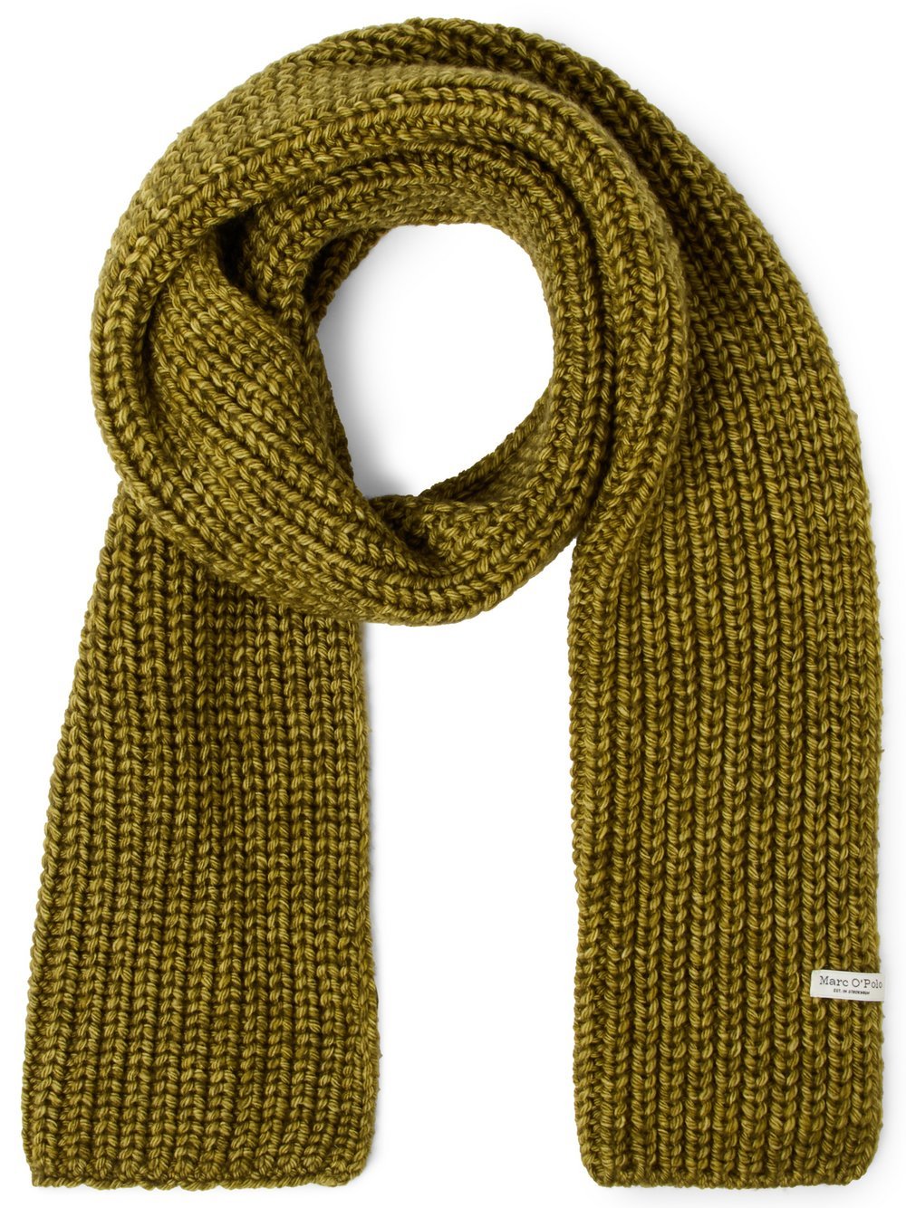 Marc O'Polo Strickschal aus Schurwolle Damen Grobstrick meliert