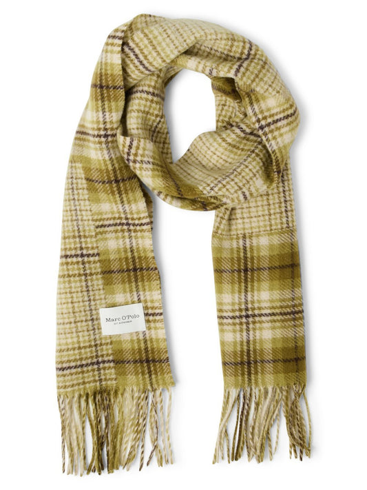 Marc O'Polo Schurwoll-Schal Damen Schurwolle kariert