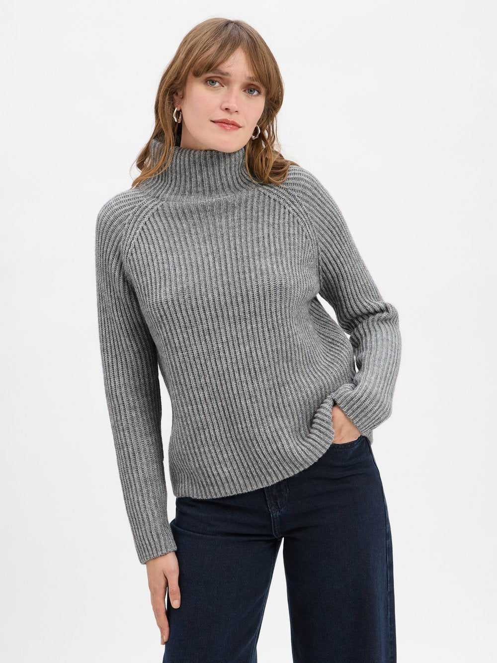 Drykorn Pullover mit Woll- und Alpaka-Anteil Damen meliert