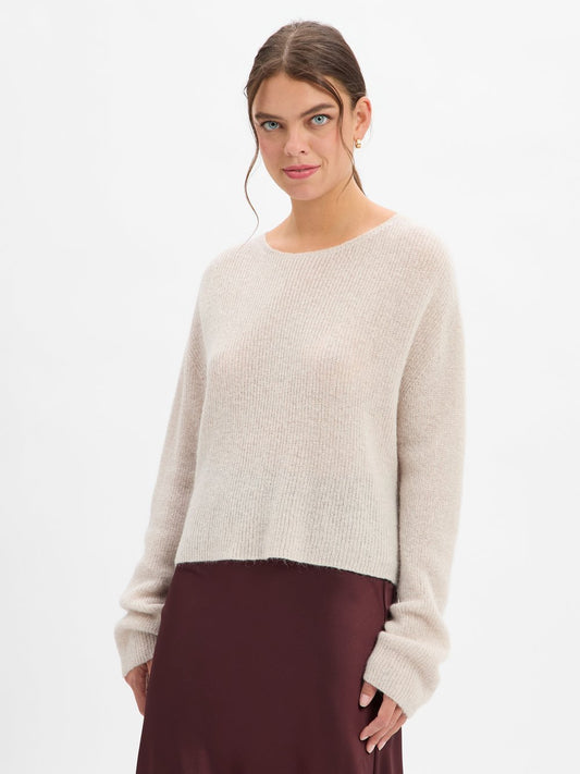 Drykorn Strickpullover mit Alpaka-Anteil Damen Wolle meliert