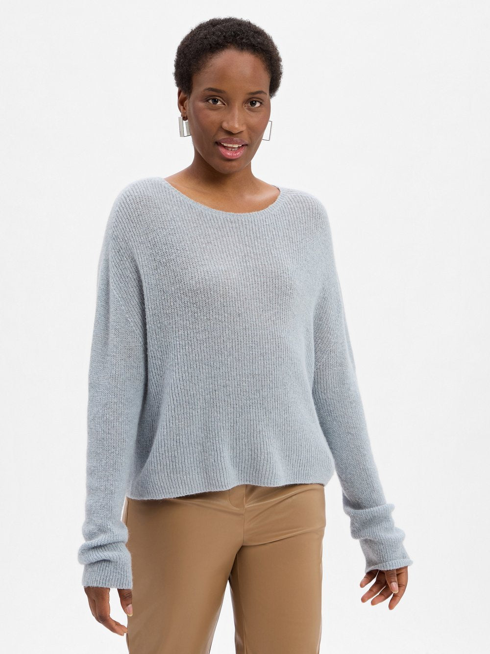 Drykorn Strickpullover mit Alpaka-Anteil Damen Wolle meliert