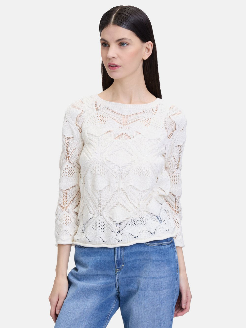 Cartoon Strickpullover Damen Baumwolle