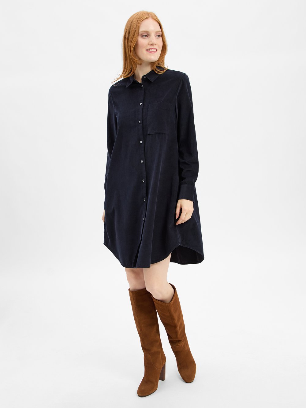 Marc O'Polo Hemdblusenkleid Damen Cord