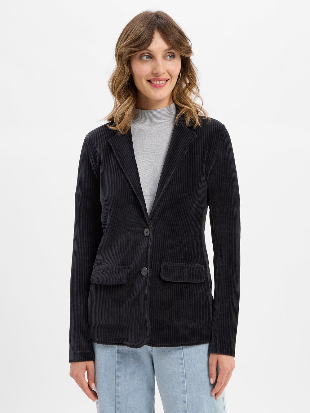 Marc O'Polo Sweatblazer Damen Baumwolle strukturiert
