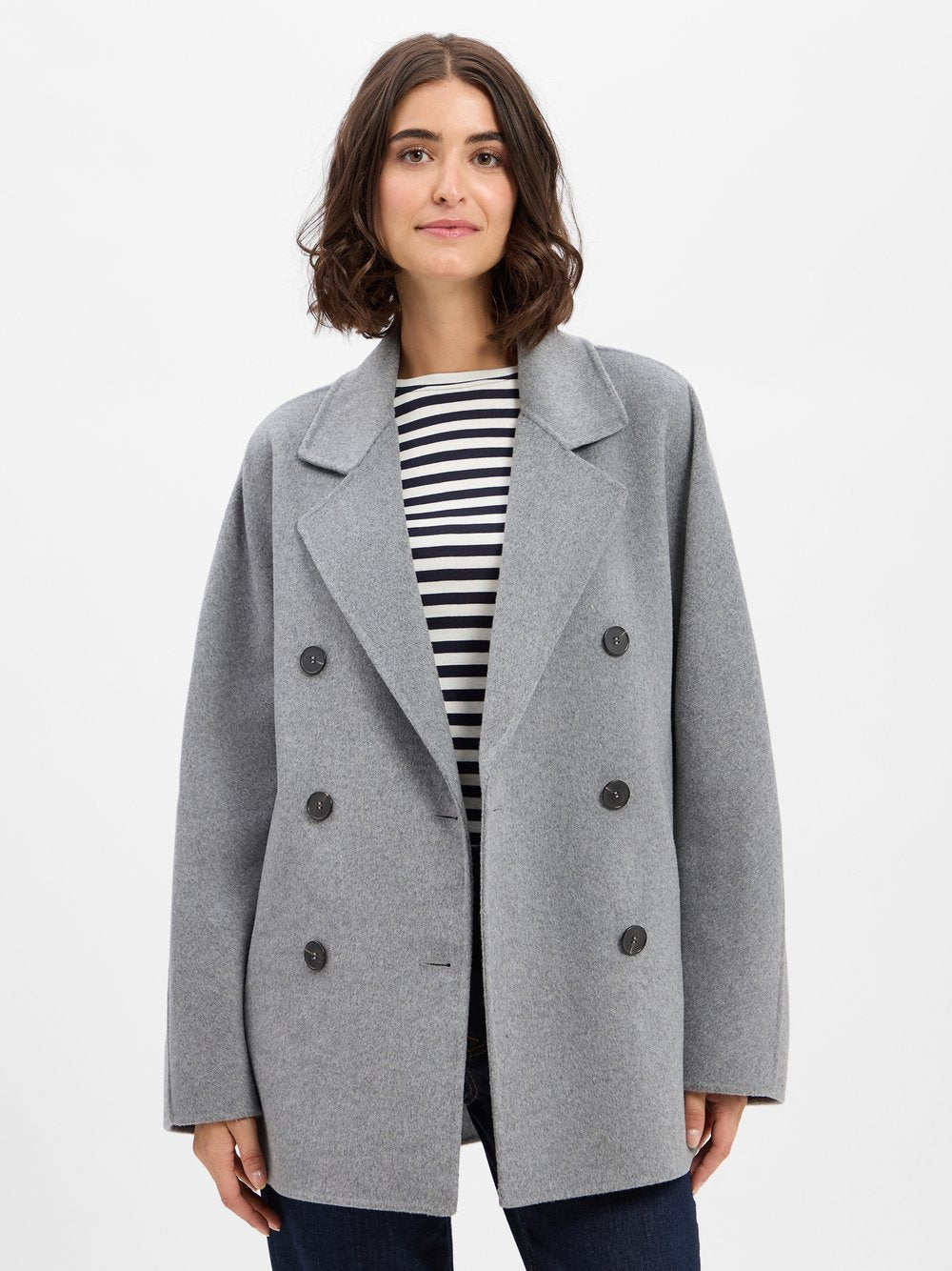 Marc O'Polo Wolljacke Damen Wolle meliert